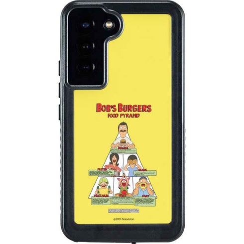 Bobs Burgers Food Pyramid Galaxy S24 Plus Waterproof Case